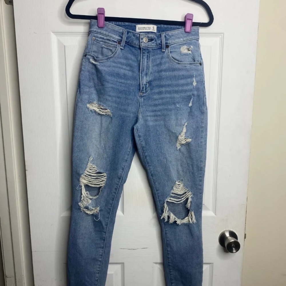 Abercrombie & Fitch High Rise Super Skinny Ankle - Curve Love Jeans 27/4R
